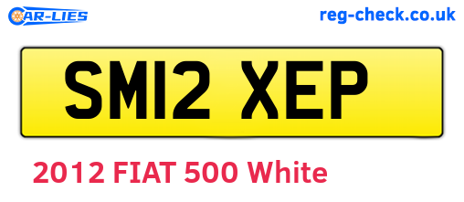 SM12XEP are the vehicle registration plates.