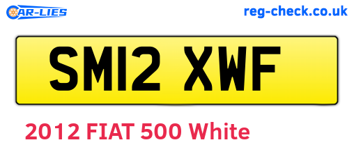 SM12XWF are the vehicle registration plates.