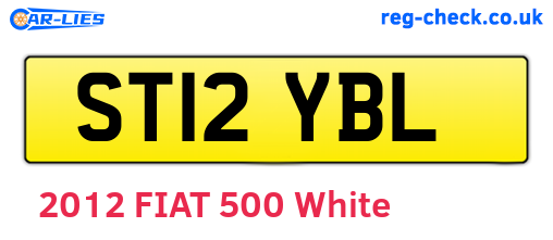 ST12YBL are the vehicle registration plates.