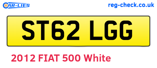 ST62LGG are the vehicle registration plates.