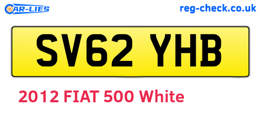 SV62YHB are the vehicle registration plates.