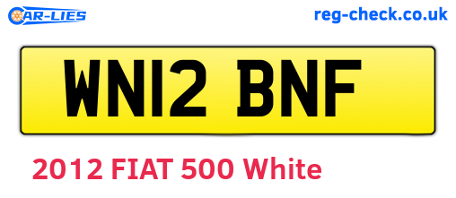 WN12BNF are the vehicle registration plates.