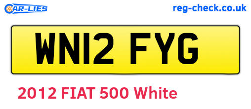 WN12FYG are the vehicle registration plates.