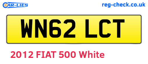 WN62LCT are the vehicle registration plates.