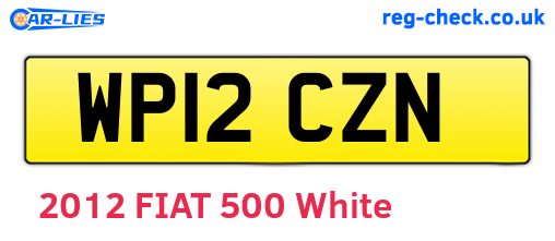 WP12CZN are the vehicle registration plates.