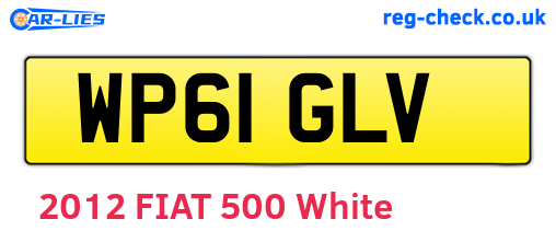 WP61GLV are the vehicle registration plates.