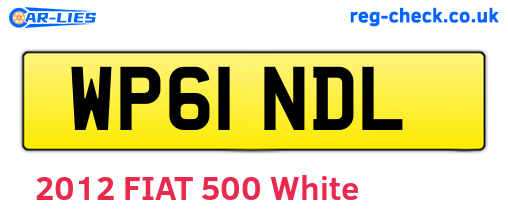 WP61NDL are the vehicle registration plates.