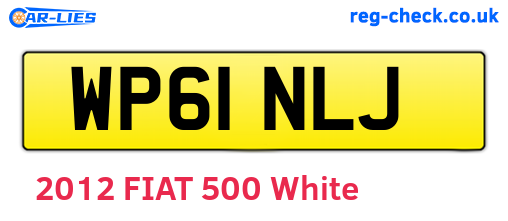 WP61NLJ are the vehicle registration plates.