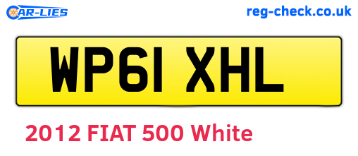 WP61XHL are the vehicle registration plates.