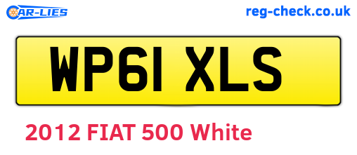 WP61XLS are the vehicle registration plates.