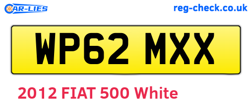 WP62MXX are the vehicle registration plates.
