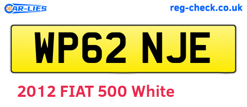 WP62NJE are the vehicle registration plates.
