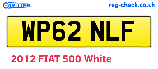 WP62NLF are the vehicle registration plates.