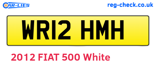 WR12HMH are the vehicle registration plates.