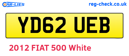 YD62UEB are the vehicle registration plates.