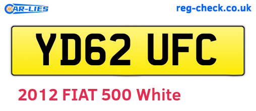 YD62UFC are the vehicle registration plates.
