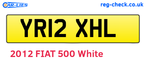 YR12XHL are the vehicle registration plates.