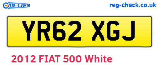 YR62XGJ are the vehicle registration plates.