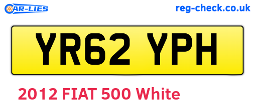 YR62YPH are the vehicle registration plates.