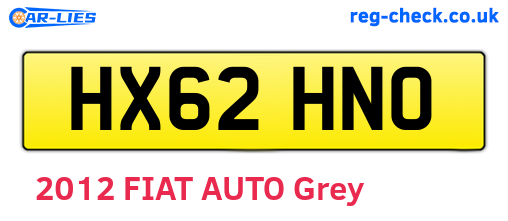HX62HNO are the vehicle registration plates.