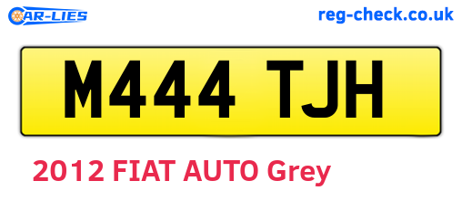 M444TJH are the vehicle registration plates.