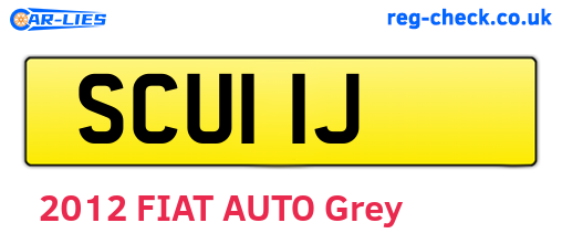 SCU11J are the vehicle registration plates.