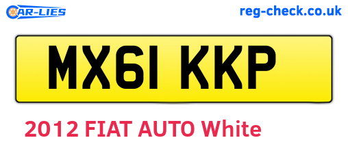 MX61KKP are the vehicle registration plates.
