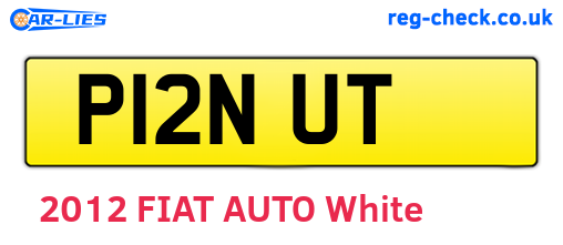 P12NUT are the vehicle registration plates.