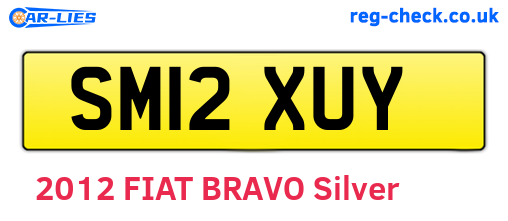 SM12XUY are the vehicle registration plates.
