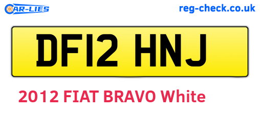 DF12HNJ are the vehicle registration plates.