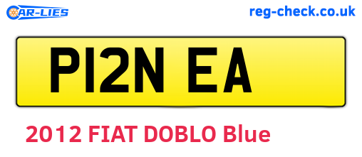 P12NEA are the vehicle registration plates.