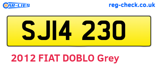 SJI4230 are the vehicle registration plates.