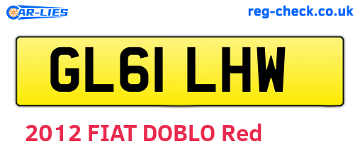 GL61LHW are the vehicle registration plates.