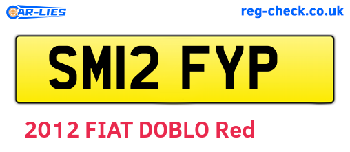 SM12FYP are the vehicle registration plates.