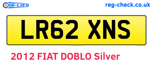 LR62XNS are the vehicle registration plates.