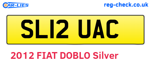 SL12UAC are the vehicle registration plates.