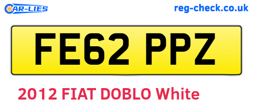 FE62PPZ are the vehicle registration plates.