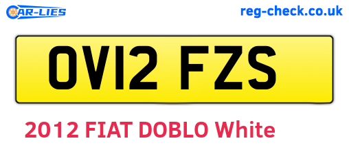 OV12FZS are the vehicle registration plates.