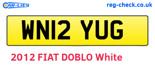 WN12YUG are the vehicle registration plates.