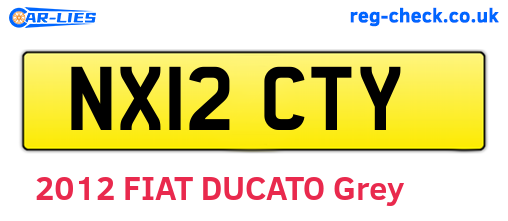 NX12CTY are the vehicle registration plates.