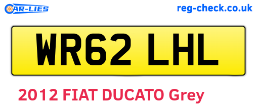 WR62LHL are the vehicle registration plates.