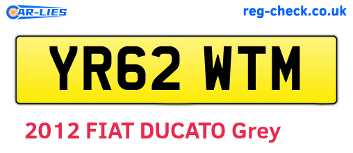 YR62WTM are the vehicle registration plates.