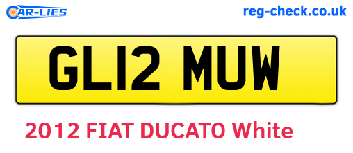 GL12MUW are the vehicle registration plates.