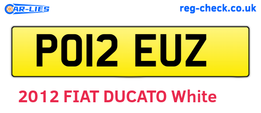 PO12EUZ are the vehicle registration plates.