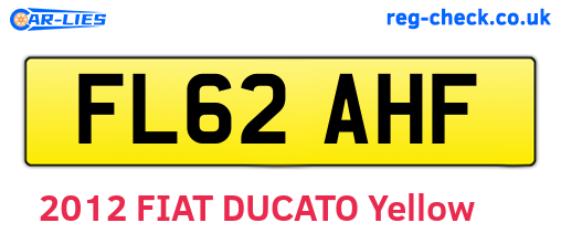 FL62AHF are the vehicle registration plates.