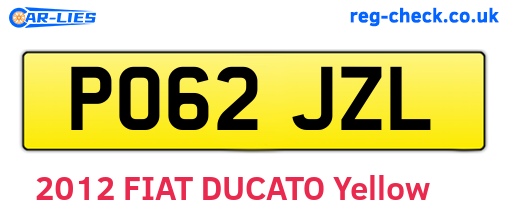 PO62JZL are the vehicle registration plates.