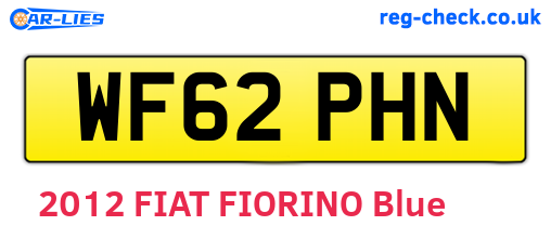WF62PHN are the vehicle registration plates.