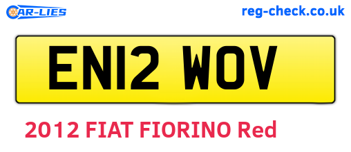 EN12WOV are the vehicle registration plates.