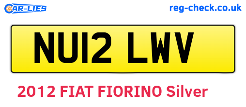 NU12LWV are the vehicle registration plates.
