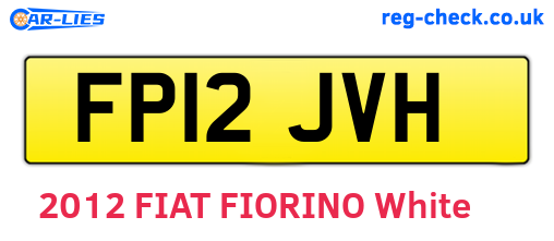 FP12JVH are the vehicle registration plates.